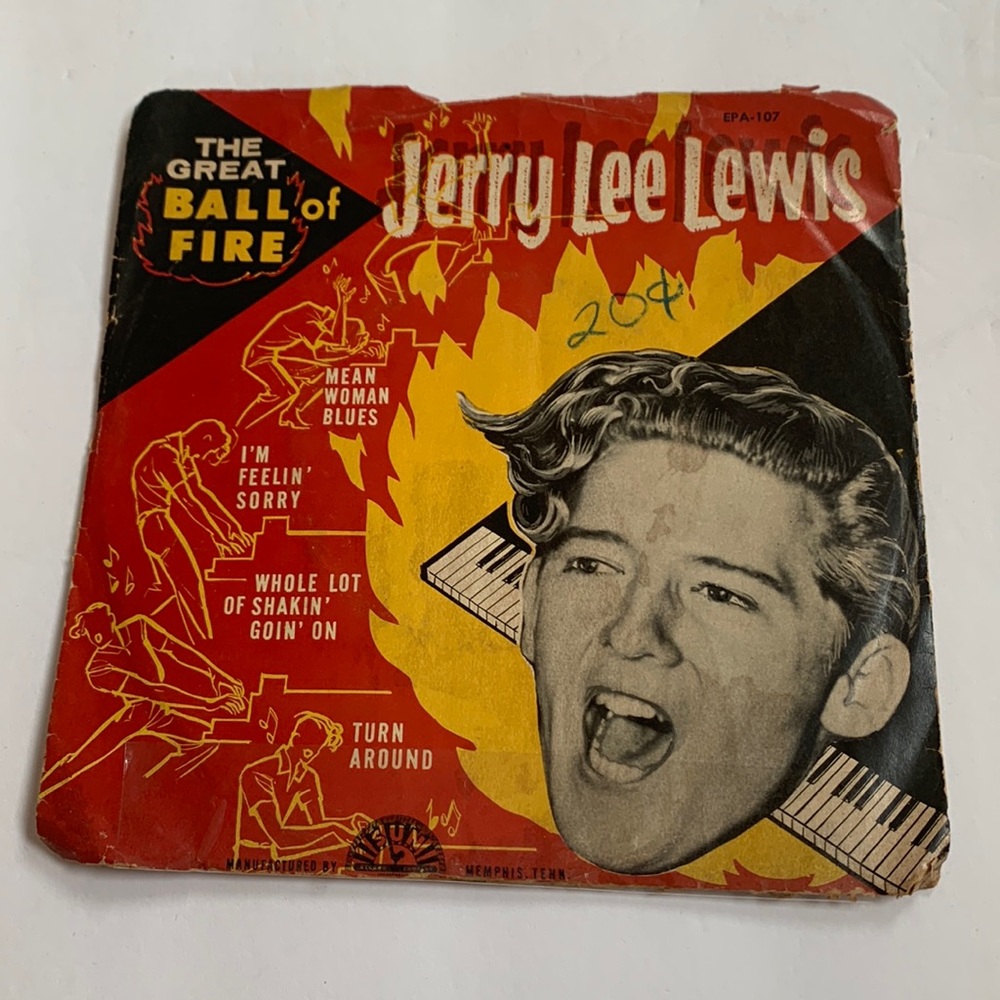 🍀 $10 3/$25 Jerry Lee Lewis Whole Lot if Shakin’ Goin’ On 45 4 songs